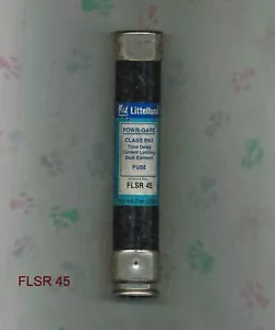 LITTELFUSE FLSR45 FUSIBILE FLSR 45 AMP RITARDO 600 VOLT - Foto 1 di 2