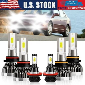 Combo LED Headlight High/Low+Fog light Bulbs Kit 6Pcs For Honda Civic 2006-2015 - Picture 1 of 12
