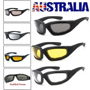 Motorcycle Glasses Riding Wind Resistant Pad Comfortable Jetski Windproof AU - Picture 1 of 15