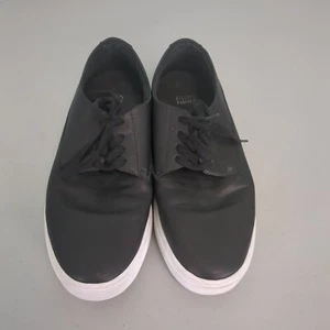 EILEEN FISHER Penni Black Leather Platform Sneaker 9.5 Shoes Women's - Picture 1 of 6