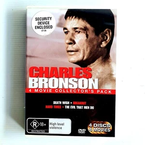 Charles Bronson 4 x Película DVD Set de Regalo 1975 Death Wish, Breakout, Hard Times R4 - Imagen 1 de 8