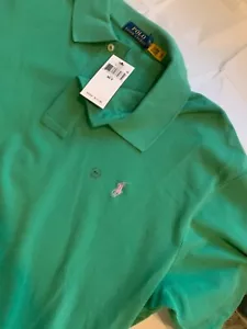 NWT Men's XLT Polo Ralph Lauren Mesh Classics Iconic Shirt Green XL-Tall big tal - Picture 1 of 8