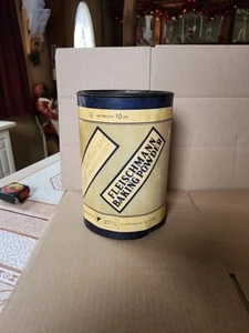 Vintage FLEISCHMANN BAKING POWDER 10 LB Metal/Tin Can~Nabisco Brands~Good Shape - Picture 1 of 5