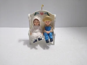 Hallmark Brother Sister Ornament Our Little Blessings Holiday 1995 Hearts Love - Picture 1 of 6