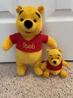 set of two winnie the pooh plush baby has rattle inside