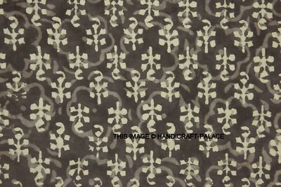 Material 25 Yard Hand block Print Running Loose Cotton Fabrics Printed Decor New - Image 1 of 3