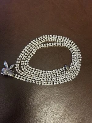 Cinturón ajustable vintage Playboy Bunny estrás Playboy Foto 1 de 4