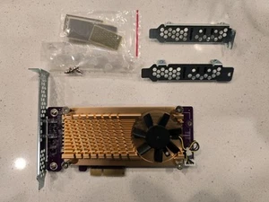 QNAP QM2-2S-220A - Dual M.2 22110/2280 SATA SSD expansion card,2 x SSD M.2 SATA - Picture 1 of 3