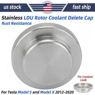 Stainless LDU Rotor Coolant Delete Cap For Tesla Model S & Model X P-Performance Foto 1 de 4