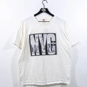 New York City Skyline Twin Towers T-Shirt XL Y2K Streetwear Skate Grunge - Picture 1 of 10