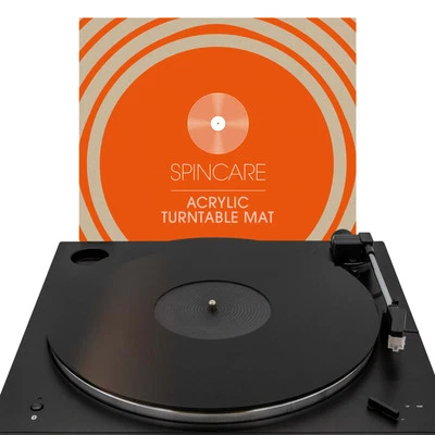 SPINCARE Black Acrylic Turntable Slipmat for Vinyl Record Players 4mm Slip Mat - Image 1 of 4