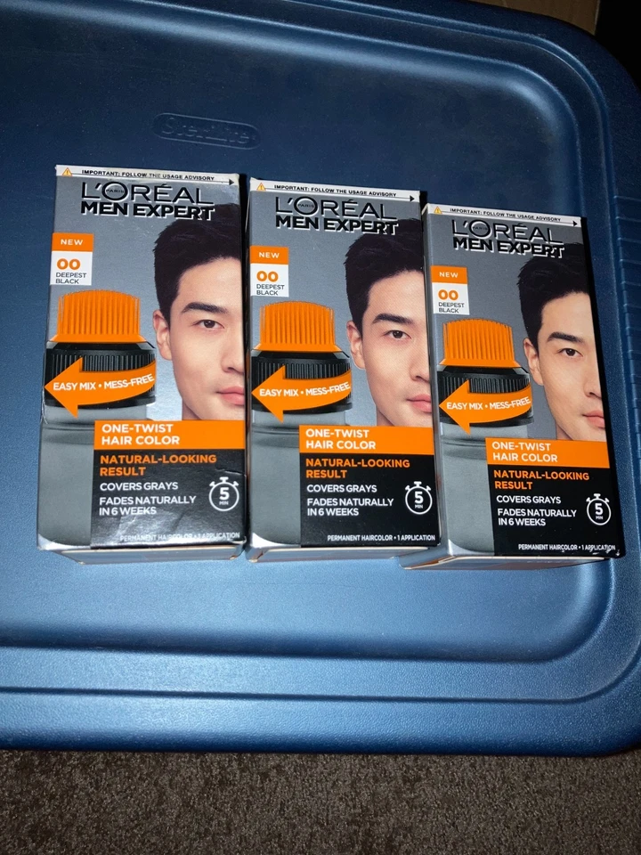 Color de cabello permanente L’Oreal Paris Men Expert One-Twist marrón rubio negro Foto 1 de 1