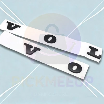 For Volvo Rear Trunk Lid Letters Badge Nameplate Emblem Sport Matte Accessories - Imagem 1 de 4