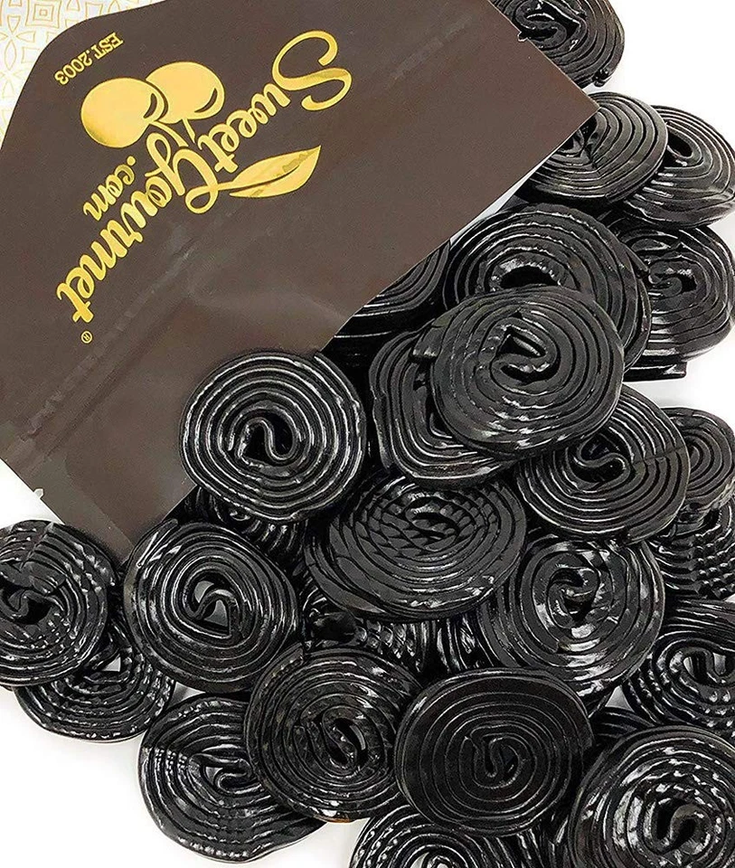Gerrit J Verburg Italian Black Licorice Wheels Imported Candy 1lb