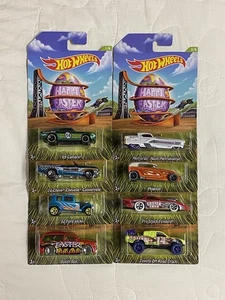 2014 Hot Wheels Walmart Happy Easter Series Complete Set 8 NEW! - Picture 1 of 7