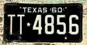 Old 60 TX. American Hot Rod Vintage 1960 Texas Automobile license Plate TT*4856 - Picture 1 of 1