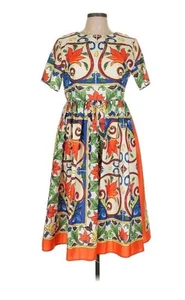 Lai Meng Five Cats, XXL Petite Bohemian Sommerkleid, Blumenmuster Neu Mit Etikett - Bild 1 von 6