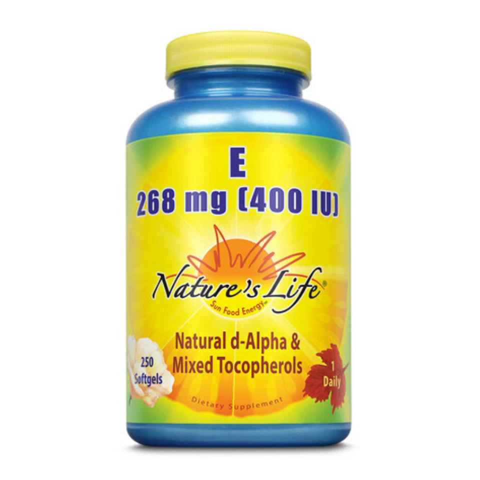 Nature's Life Vitamina E, 400 UI | 250 ct Foto 1 de 1