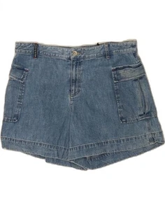 DKNY Womens Denim Shorts US 12 Large W34 Blue Cotton CG12 - Picture 1 of 3
