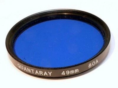 Quantaray  80A 49mm Filter  Blue  - Image 1 of 4