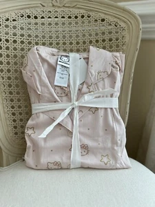 Pottery Barn Teen Hello Kitty Metallic Star Pajamas XXS/YOUTH 16 NWOT OB Read! - Picture 1 of 6