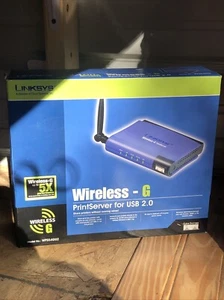 Linksys Wireless-G Print Server For USB 2.0 WPS54GU2 New - Picture 1 of 6