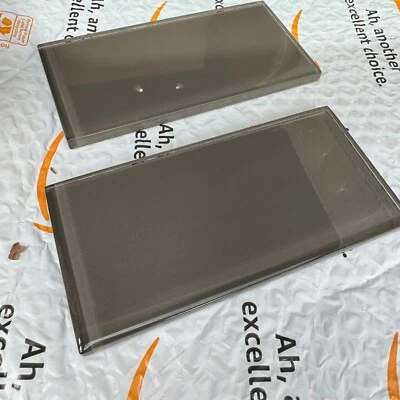 American Olean 3x6 Glass Wall Tiles 18 Pieces Color Mink C119 New - Image 1 of 4