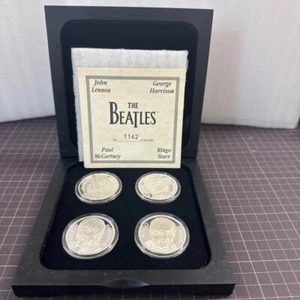 THE BEATLES Limited Edition Commemorative Coin Set From Japan good condition - Picture 1 of 8