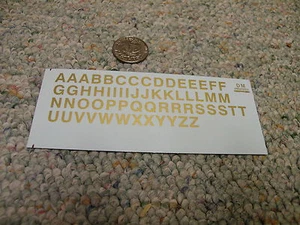 Herald King decals O Letters 1' modern gold XX136 - Picture 1 of 1