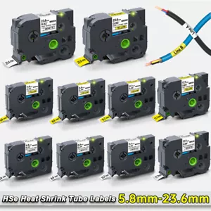 Compatibile per etichette termoretraibili Brother HSe 231 tubo nastro P-touch 5,8 mm-23,6 mm - Foto 1 di 19