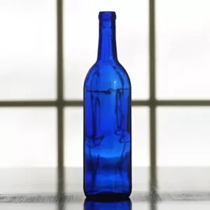 750mL Cobalt Blue Bordeaux Wine Bottles - Case of 12 - Picture 1 of 1