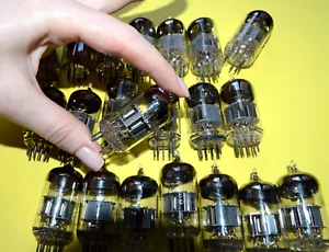 24x 6N23P = E88CC 6DJ8 6922 Triode GETESTET Rohr SILBER SCHILDE NEU & Sl. gebraucht 80er - Bild 1 von 6