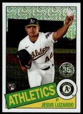 2020 Topps Update 1985 Chrome Silver Pack Jesus Luzardo Oakland Athletics