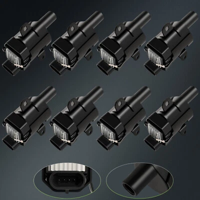 8 Round For 1999 2000 2001 2002 2003 2004 GMC Sierra 2500 6.0L V8 Ignition Coil - Image 1 of 4