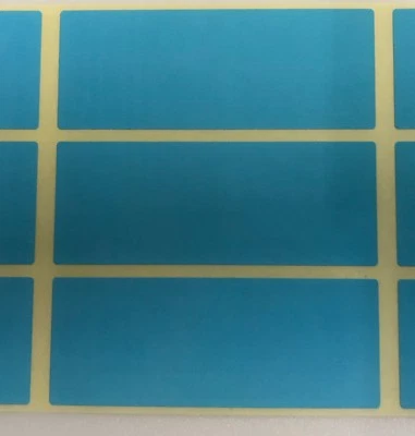 Large - Blue 30 x 78mm Colour Code Rectangles / File Stickers / Sticky Labels - Image 1 of 2