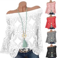 lace bardot top plus size