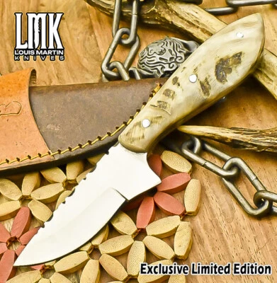 Нож скиннер LMK Hot Item AUS-8 Steel Ram's Horn охотничий бестселлер 2024 - Изображение 1 из 4