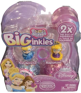 SQUINKIES BIGinkies DISNEY Cinderella Rapunzel Princesses 2X SIZE TOY 2013 NEW - Picture 1 of 15