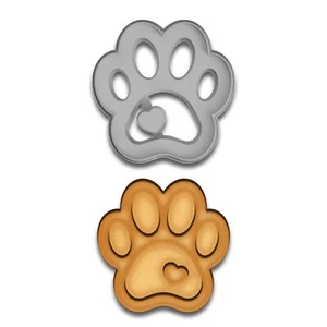 Dog Paw with Heart Cookie Cutter - 3x3 Inches, Perfect for Pet Lovers - Picture 1 of 1