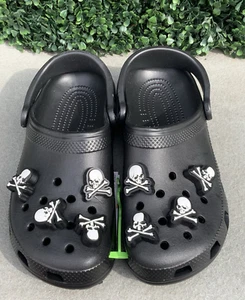 Crocs X Mastermind Classic Clog - 208211-001- Black Size 9 Men NEW- Ships Fast - Picture 1 of 5