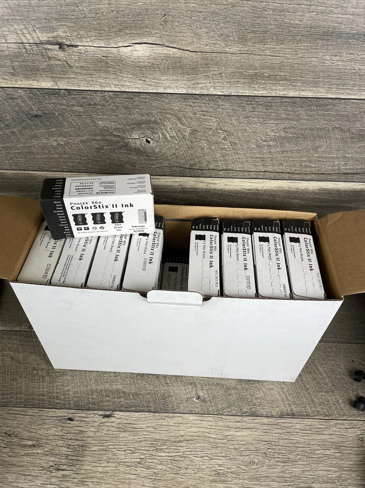 Phaser 860 ColorStix II Ink 3 Black Ink 🔆LOT OF 27🔆016-1902-01 Tektronix Xerox - Image 1 of 4