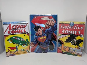 Open Road Brands Metal Sign Set of 3 - SUPERMAN & BATMAN Issue #1, New 52 - Picture 1 of 4