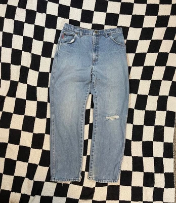 vintage bugle boy made in usa light wash well worn jeans size 30 - Image 1 of 4