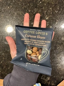 4 X 2.5 oz Trader Joe's Coffee Lover's Chocolate Covered Assorted Espresso Beans - Picture 1 of 5