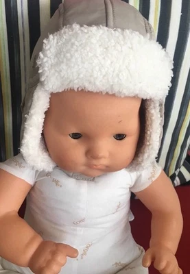 SOMBRERO AVIADOR MAYORAL BEBÉ NIÑO 2-4 MESES BRONCEADO FORRO SHERPA MUY CÁLIDO CORREA PARA LA BARBILLA NUEVO CON ETIQUETAS Foto 1 de 4