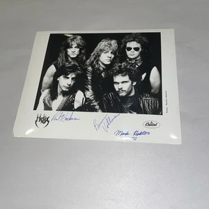 Helix Band handsigniertes Promo 8x10 Foto Jahrzehnt lokaler Veranstaltungsort in Pittsburgh "To Dom" - Bild 1 von 3