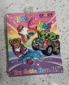 Lisa Frank Crocs Jibbitz Shoe Charms 5-Pack Limited Edition - Picture 1 of 2