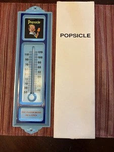 POPSICLE Outdoor Thermometer in Original Box Metal Advertising Vintage - Picture 1 of 7