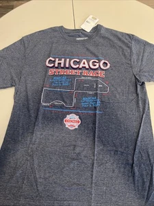 GENUINE Chicago NASCAR Street Race Logo Shirt Size Large NWT - Picture 1 of 6