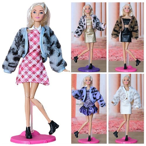 VETEMENTS 1 set nuovo fai da te regalo bambini giocattolo peluche cappotto ragazza vestiti abbigliamento casual bambole gonna